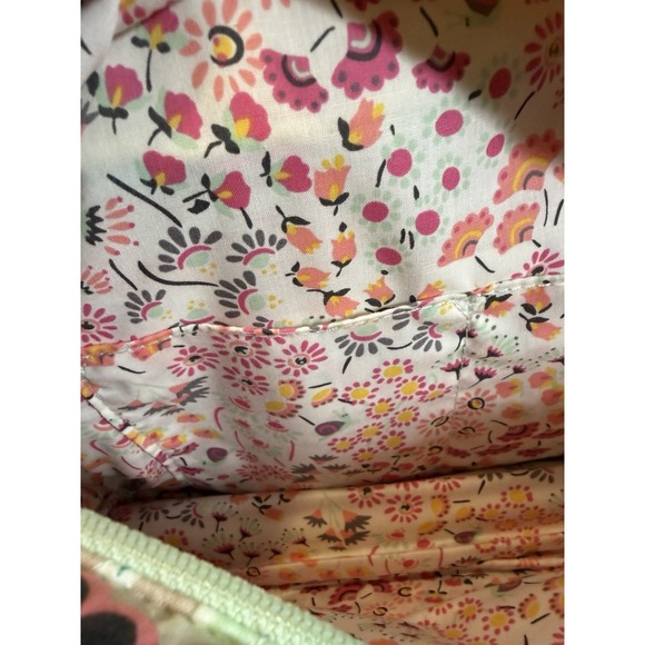 Vera Bradley Paisley Floral Pattern Purse Shoulder Bag Green Blue Boho Spring - Picture 13 of 15